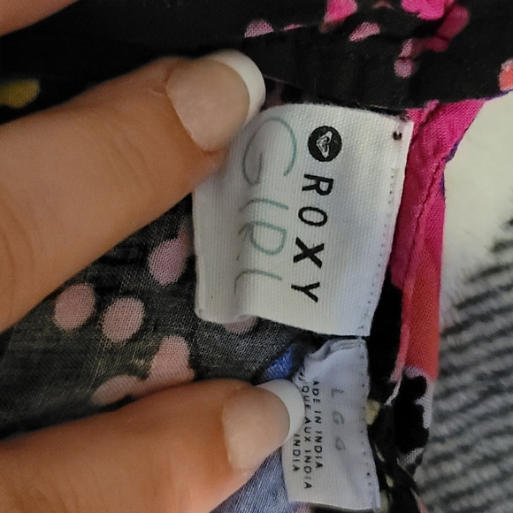 Roxy Girl size. Large open back tank shirt with buttons - Picture 5 of 6